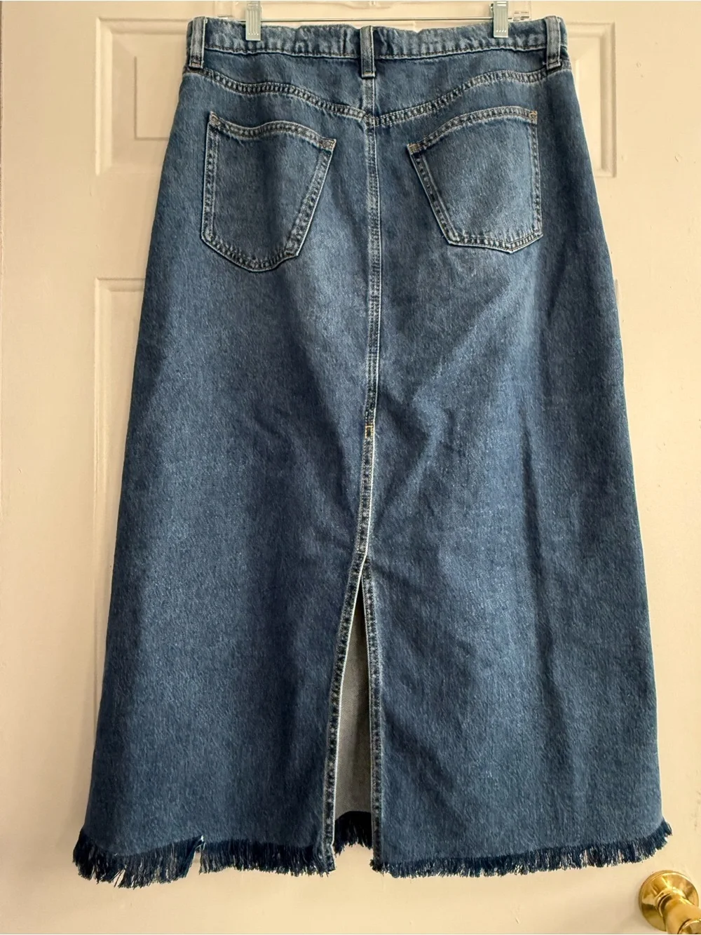 SKIRT  Universal Thread Blue Denim Flare Maxi Skirt